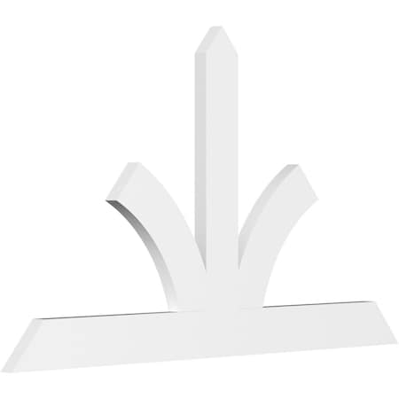 Ekena Millwork Richland Architectural Grade PVC Gable Bracket, 72"W x 42"H x 2"D x 6"F, 14/12 Pitch GBP072X42X0206RIC00
